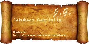 Jakubecz Gabriella névjegykártya